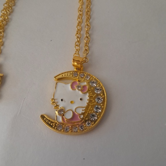 Hello Kitty Half Moon Pendant Necklace - Picture 8 of 8